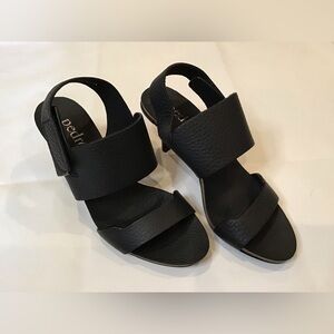 Pedro Garcia Black Leather Sandals